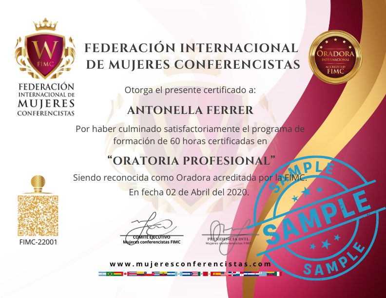 oratoria profesional certificado fimc